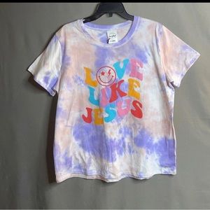 XL Love Like Jesus Tie Dye Women's Short Sleeve T-shirt